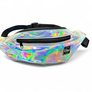 Vibe Festival Holographic Fanny Pack Adjustable Waist Bag made in Sweden